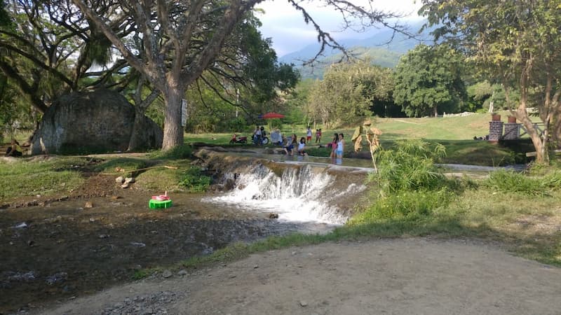 Rio en la Hacienda el paraiso en Santa Elena