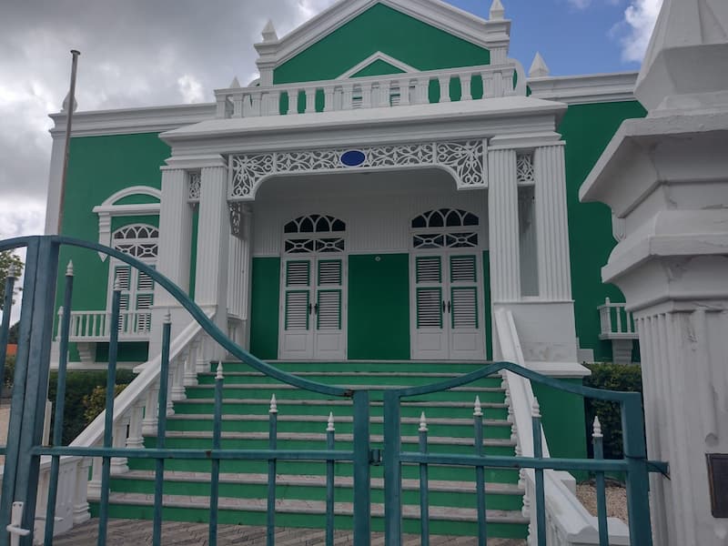 Centro de Oranjestad en Aruba